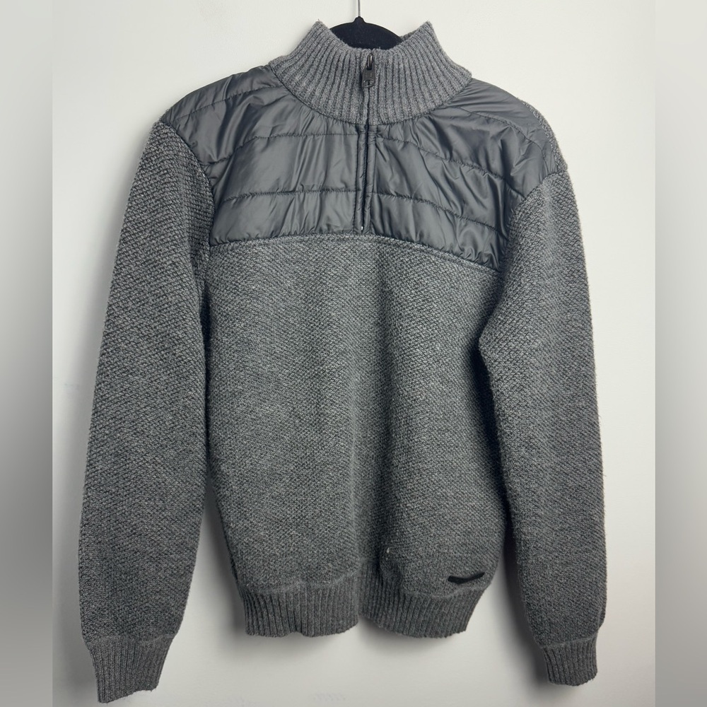 Buffalo David Bitton Quarter Zip Fleece Bounding Pullover size Medium